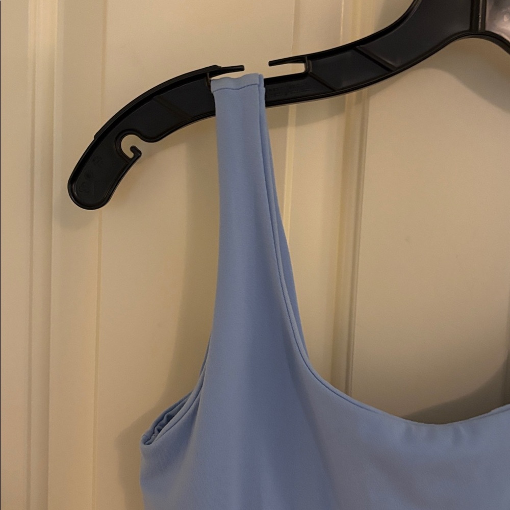 Susana Monaco Powder Blue Scoop Neck Fit-and-Flare Mini Dress S - Picture 8 of 9